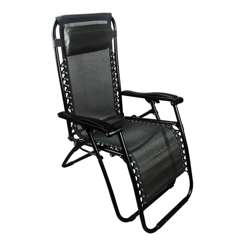 Sedia Reclinabile Zero Gravity In Textielene Nera en oferta
