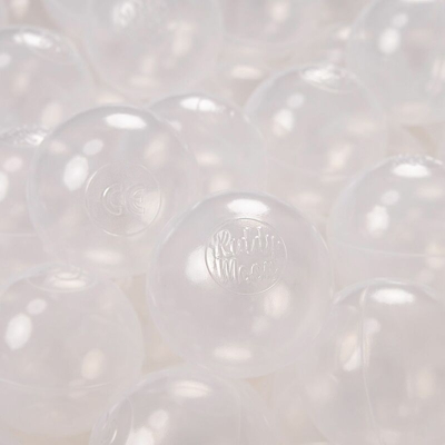 300 ? 6CM Palline Morbide Colorate Per Piscina Bambini Fatto In EU, Trasparente - trasparente - Kiddymoon
