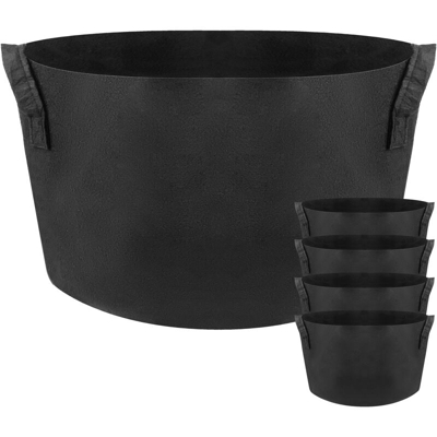 Sacchi per piante in crescita Contenitore di tessuto Borse da 80 litri 55x40cm 5-pack - Primematik