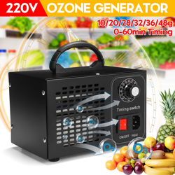 Augienb - Generatore di ozono macchina professionale industriale purificatore d'aria ionizzatore ozonizzatore (nero, 48 g / h) características