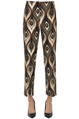 Optical print trousers