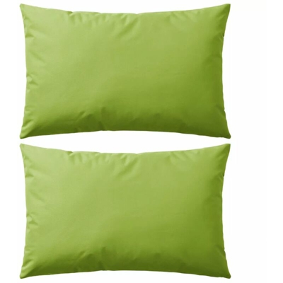 Asupermall - Cuscini da Esterno 2 pz 60x40 cm Verde Mela