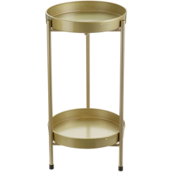 Insma - Mensole per piante in ferro Supporto per fioriera a 2 livelli Portavaso per fiori 80 cm características