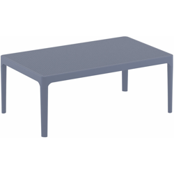 Tavolino lounge SKY in polipropilene Grigio scuro en oferta