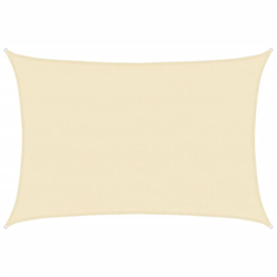 vidaXL Vela Parasole 160 g/m² Crema 5x6 m in HDPE - crema precio