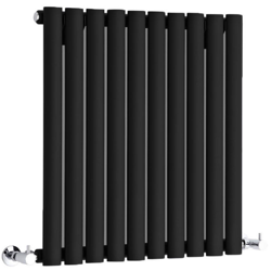 Hudson Reed Revive Radiatore Termoarredo di Design Orizzontale Moderno - Termosifone con Finitura Opaca Nera - Design a Colonna - 635 x 590mm - 597W precio