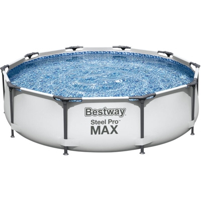 Set Piscina Steel Pro MAX 305x76 cm - Grigio - Bestway
