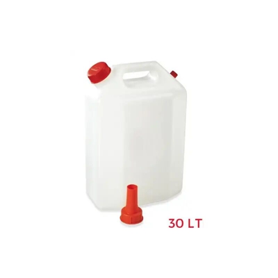 Tanica 30 Lt in Polietilene Con Tappo Versatore Neutra 23x63x51 cm Acqua Olio