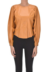 Eco-leather blouse en oferta
