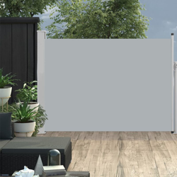 Tenda Laterale Retrattile per Patio 120x500 cm Grigia precio
