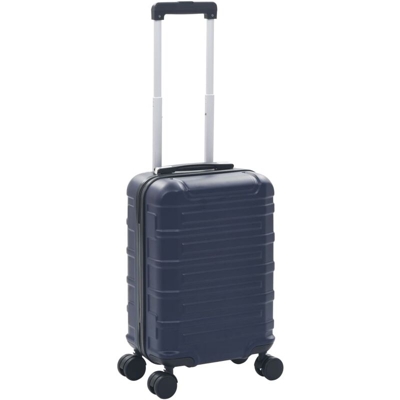 Trolley a Custodia Rigida Blu Marino in ABS - Blu - Vidaxl