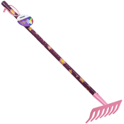 Rastrello 7 Denti Da Giardino Rosa - Stocker