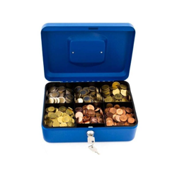 Cassetta Di Sicurezza Portavalori Con Vassoio Portamonete + 2 Chiavi 30 X 24 Cm en oferta
