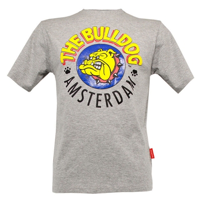 T-shirt maglia cotone the bulldog amsterdam girocollo grigia taglia m unisex