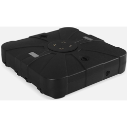 Alice's Garden - Base per ombrellone , in plastica nera con route da 100L - Base da zavorrare - Nero en oferta