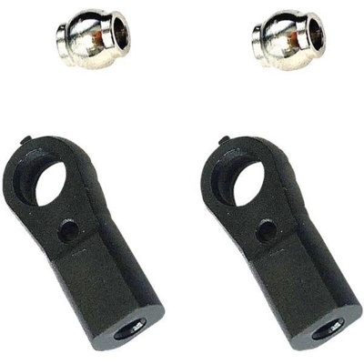 Famotec CKM-30ZK Plastica, Ottone Testa sferica con filettatura interna M3 2 pz.