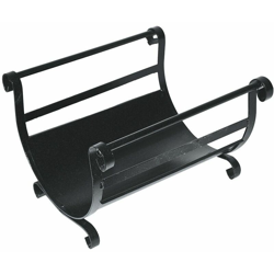 Porta legna a due manici in ferro battuto verniciato a polvere per stufa e camino 40 x 32 cm características