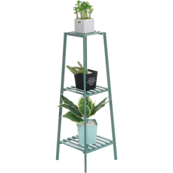 Portavaso in legno a 3 ripiani Verde en oferta