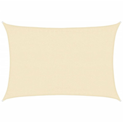 vidaXL Vela Parasole 160 g/m² Crema 3,5x5 m in HDPE - crema características