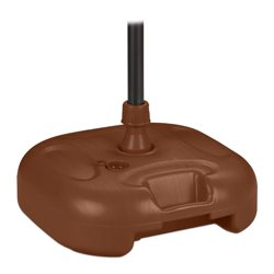 Base per Ombrellone, da Riempire con Acqua o Sabbia, per Aste D 25-32mm, Supporto in Plastica,43x43 cm,Marrone precio