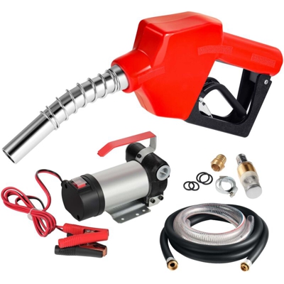 Pompa autoadescante per biodiesel e nafta 12V/10W 40 l/min Pistola automatica Pompa trasferimento