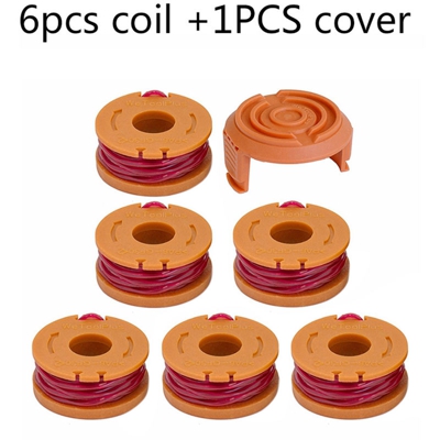 Corda per erba in nylon, stile uno, wa6533, copertina + 6 rulli centrali
