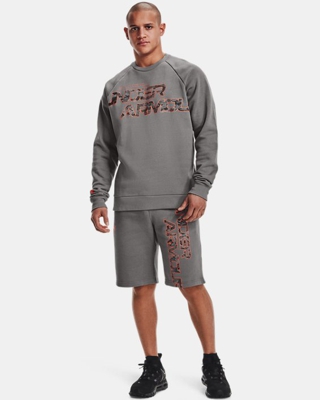 Shorts UA Rival Fleece Camo Script da uomo