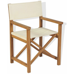 Asupermall - Sedia da Regista Pieghevole in Legno Massello di Teak en oferta