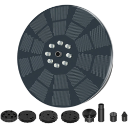 KKmoon Pompa per fontana solare 3W Fontana per vasca da bagno per uccelli da esterno alimentata a energia solare 7 modelli di spruzzo Pompa per acqua precio