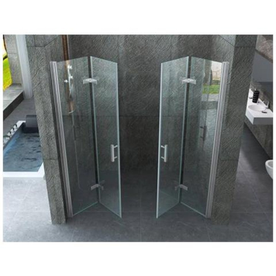 Doppia Porta Con Apertura A Libro Per Doccia A Nicchia - Cancer - 180 Cm