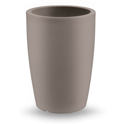 Vaso rotondo in resina 'Genesis' h. 40 cm. Taupe precio
