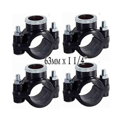 Confezione 4 x COLLARE IRRIGAZIONE 63MM x 1 1/4' . Utilizzato per l'installazione di elementi di irrigazione come irrigatori e precio