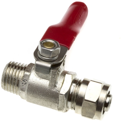 STI - Valvola in metallo IN Filetto 3/8” M OUT Fast 1/4” F per Acqua Osmosi inversa