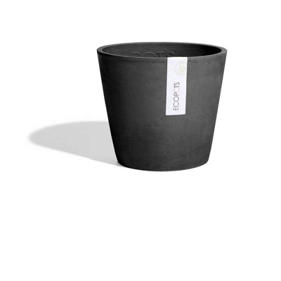 Vaso Amsterdam grigio scuro 20cm Ecopots