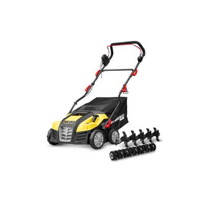 GARDEO GSCEE1802B4W - Scarificatore arieggiatore elettrico 1800W, larghezza area di lavoro 40 cm. Garanzia 3 anni