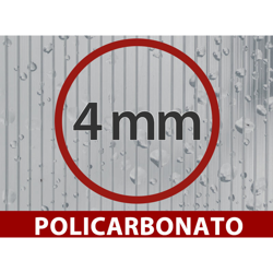 Espansione per Serra in Policarbonato, Arrow, 5,2m², 2,6x2m, Argento en oferta