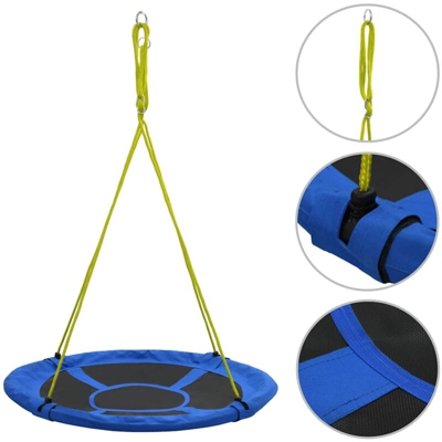 vidaXL Altalena 110 cm 100 kg Blu - Blu