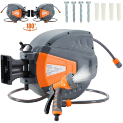 Avvolgitubo da Giardino Tubo da Giardino Tubo dell'acqua Arancia 30 m - Arebos en oferta