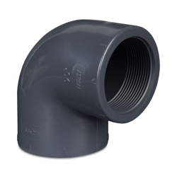 Curva 90° Con Filettatura Interna 32 Mm X 1" Per Tubi Pvc Laghetto Stagno Piscina en oferta