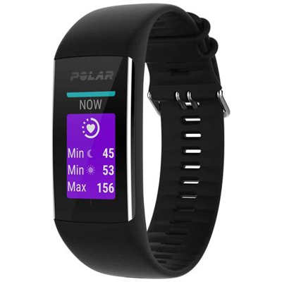 Activity tracker A370 Bluetooth Monitoraggio attività Fisica con Cardiofrequenzimetro Integrato Nero