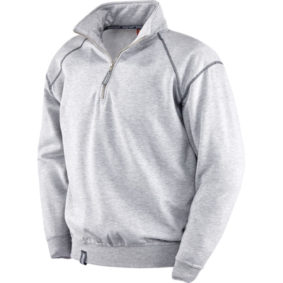 Felpa da lavoro, 65% poliestere - 35% cotone, 290 gr, colore grigio, taglia XXL (Taglia XXL - Grigio)