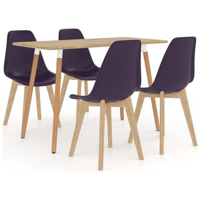 Set Da Pranzo 5 Pz Viola Scuro