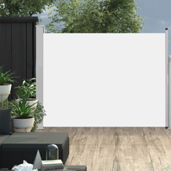 Tenda Laterale Retrattile per Patio 140x500 cm Crema características
