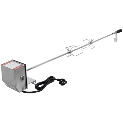 Ecd Germany - Girarrosto elettrico spiedino carne da barbecue grill bbq in ghisa 120 cm 230 V