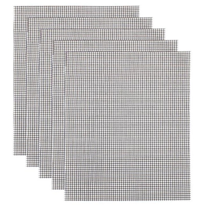 Tappetino per barbecue 40 * 33 cm | Confezione da 5 pezzi nera - Confezione da 5 pezzi nera