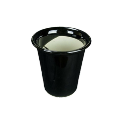Vaso per bonsai Giapponese Morrisan rotondo in gres smaltato nero 10x10x12 cm - B10-10 en oferta