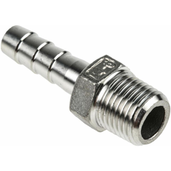Raccordo filettato in acciaio inox per tubo connessione R 1/4' maschio x 8 mm a spine maschio - Rs Pro en oferta