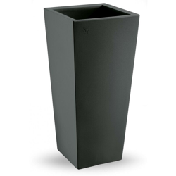 Cache pot quadrato in resina 'Genesis' h. 70 cm. Antracite precio