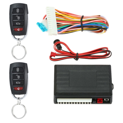 Universal Car Door Lock Trunk Release Keyless Entry System Central Locking Kit With Remote Control,C
