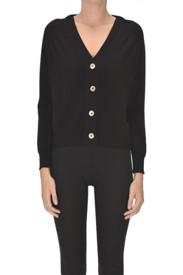 Cropped cashmere cardigan